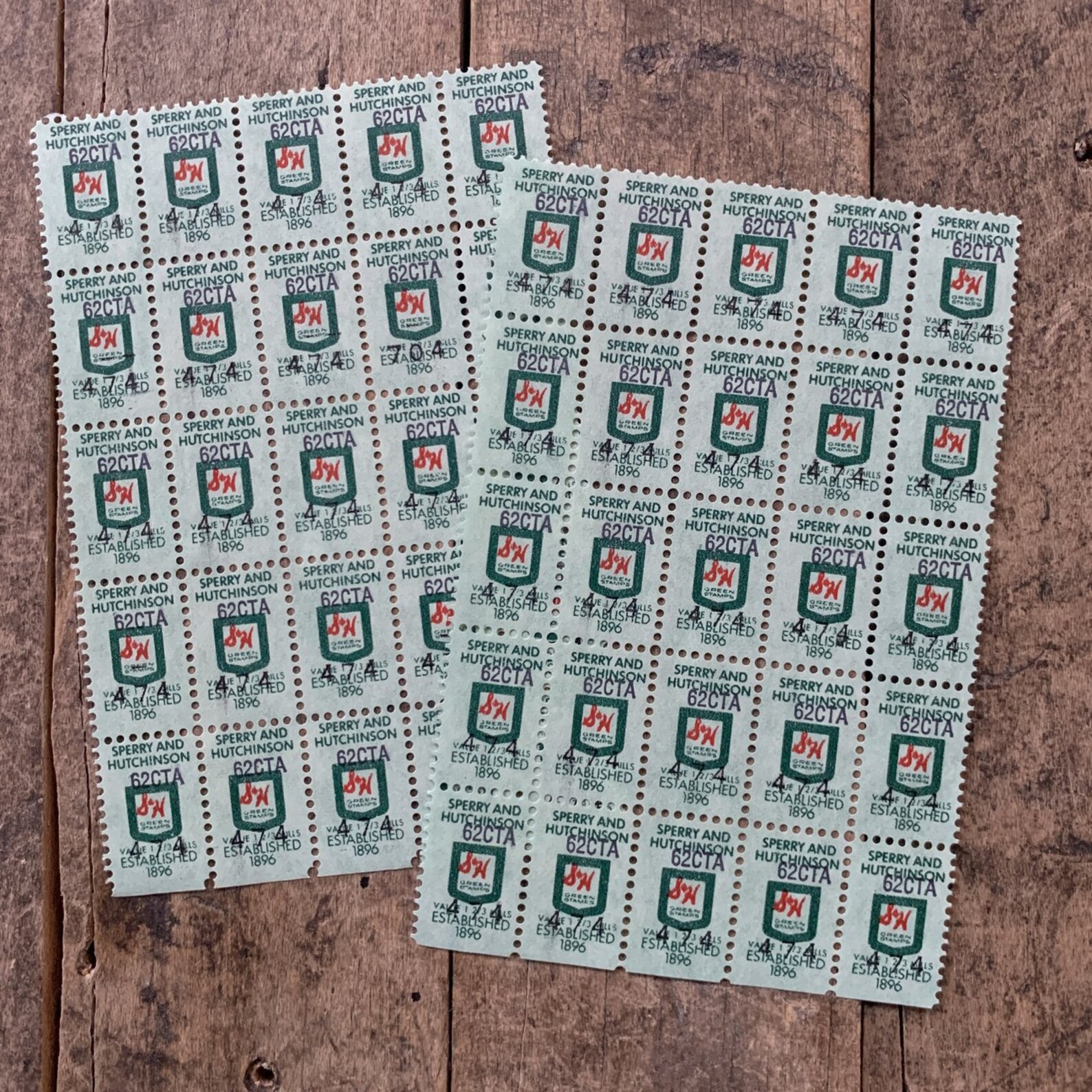 50 Vintage Sperry and Hutchinson Saver Stamps Paper Crafting Etsy