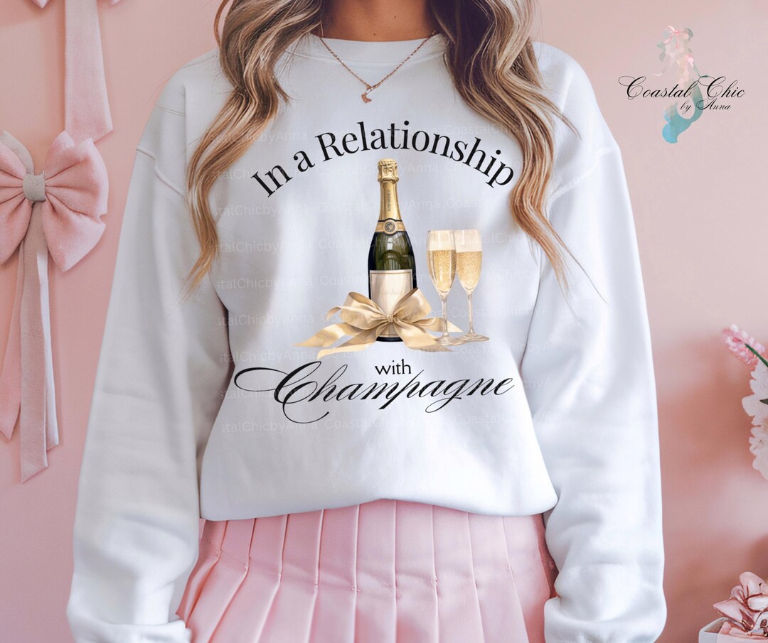 In A Relationship With Wine Sweatshirt main image 1
