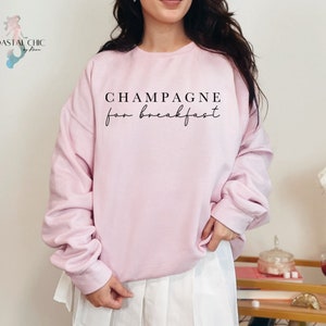 Champagne For Breakfast Sweatshirt, Champagne Sweatshirt, Social Club Sweatshirt, Champagne Lover sweatshirt, Brunch Sweatshirt
