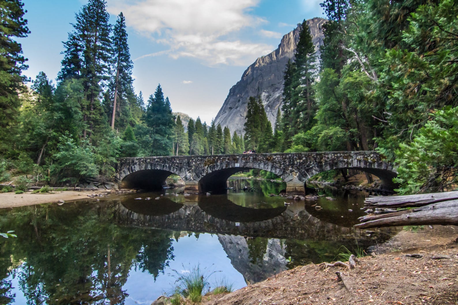 Yosemite Lake Bridge National Park Yosemite Print Etsy