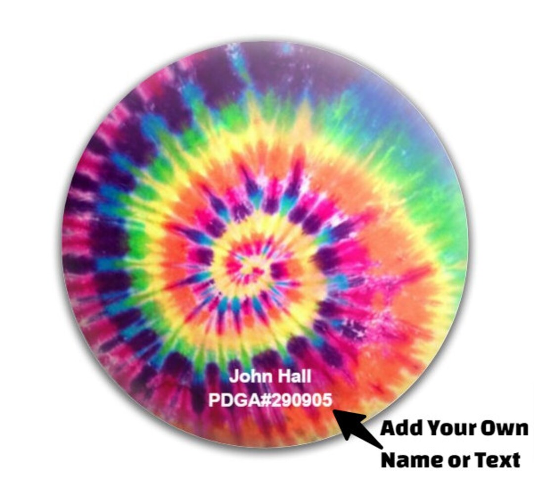 Your Name Tie Dye Disc Custom Disc Golf Disc Dynamic Discs Prodigy