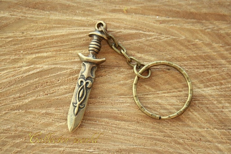 Sword medieval weapons bronze Key Ring Keychain gift Etsy