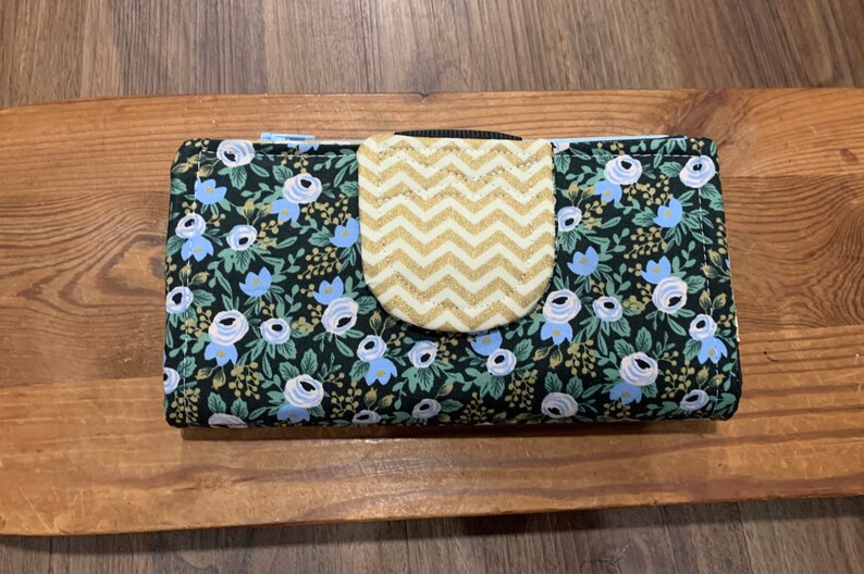 Mint floral wallet Dave Ramsey style budgeting Floral Clutch Cash Envelope System Wallet Dave Ramsey Wallet Envelope wallet