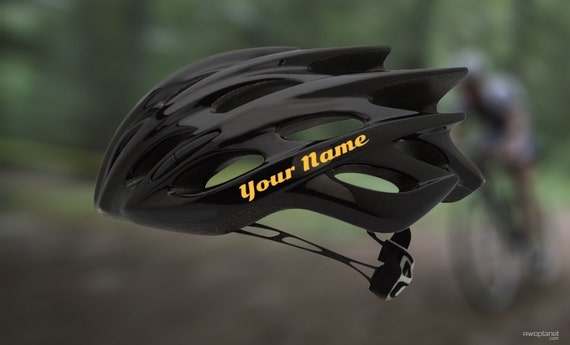 personalized bike helmet