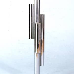 1930's Art Deco Chase Chrome Skyscraper Bud Vase Vintage Modernist Machine Age Design