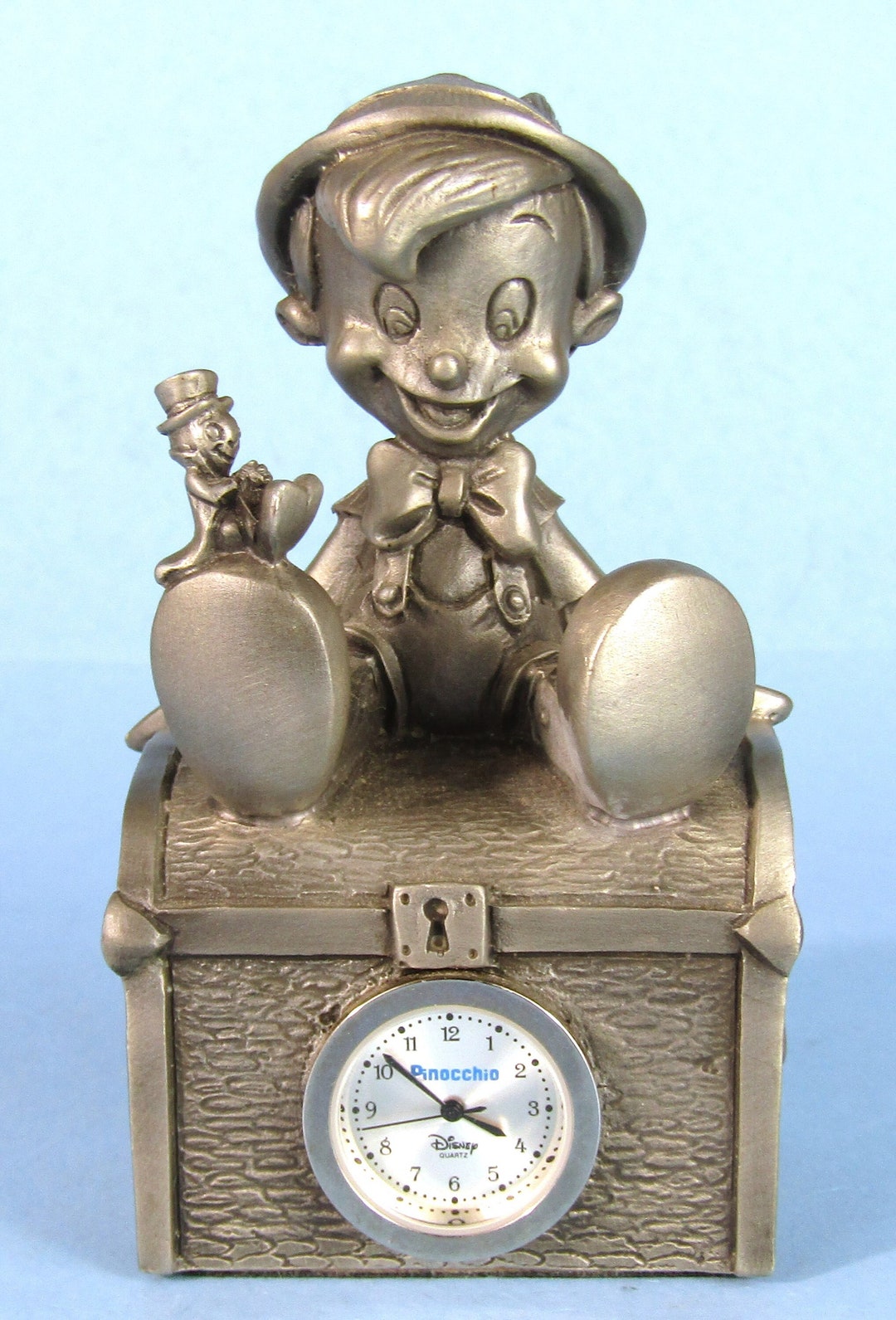 Disney Pinocchio Pewter Figurine and Clock Vintage Limited Etsy