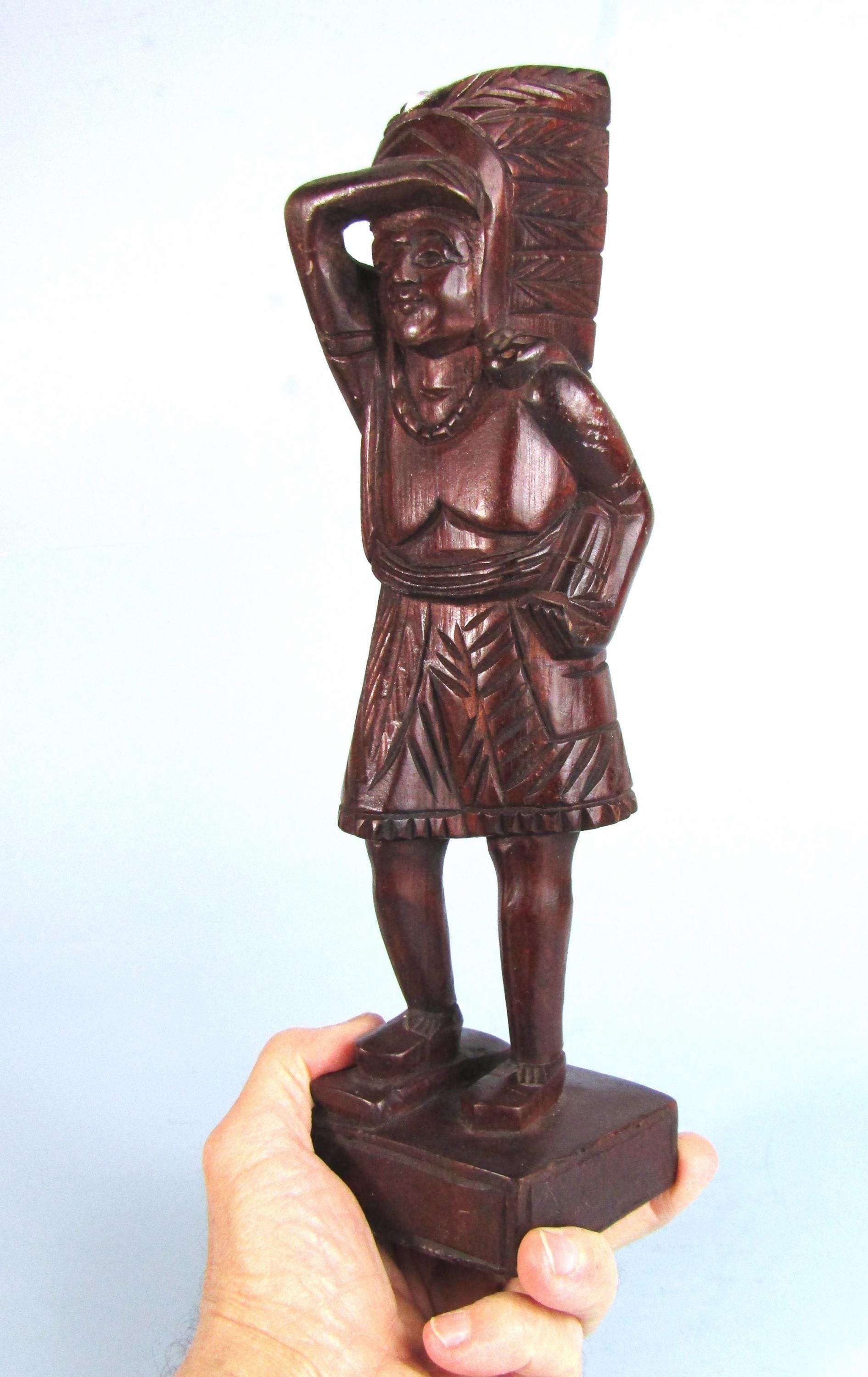 tobacco indian statue for sale Native American Cigar by Frank Gallagher $600 and up and authentic focal point for small displays. LARGE VINTAGE CHALKWARE STANDING CIGAR
