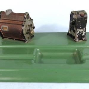 Rare Arc Lamp Movie Theater Projector and Rectifier Vintage Figural Metal Advertising Replica Salesman Sample 1920-30s