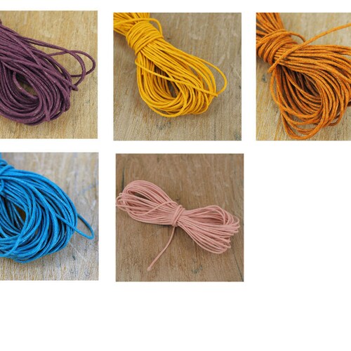 Waxed Cotton Jewellery Cord Thonging for Necklace Bracelet Etsy UK