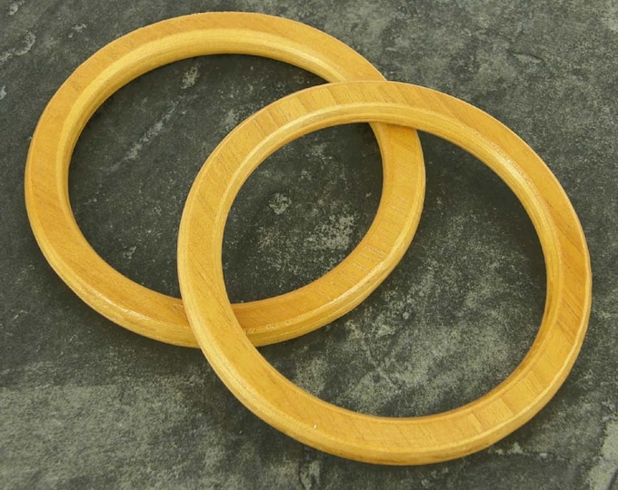 wooden D Shaped making bags Craft Bag Handles Large Pair of Wood Sewing BH10