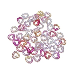 Ombre Pearl Hearts: Valentine Confetti, Card Making (100 pcs)