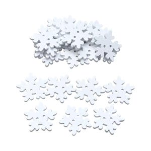 Snowflakes, Christmas Buttons, decoration for cards 30 mm CB9