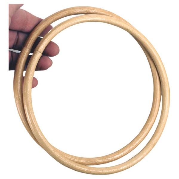 Anses de sac Round Circle, 15 cm Sac à main d'été léger, Naturel BH36