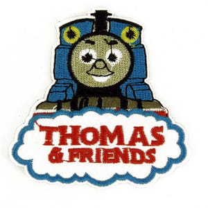 Thomas the tank engine kids iron sew on patch clothes dressmaking applique t2 customised clothing