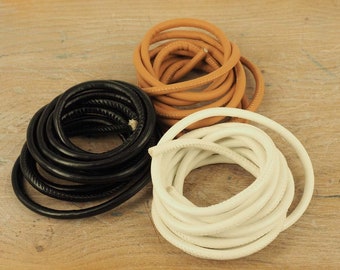 5mm PU Leather Cord, Faux Leather Cord, Imitation Leather, Necklace Cord, Bracelet Cord, Jewelry Making, 3 Colors