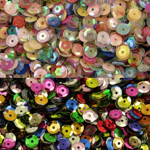 Cup Sequins 7mm Sewing Knitting Polystyrene Pin Decoration 10g Pack