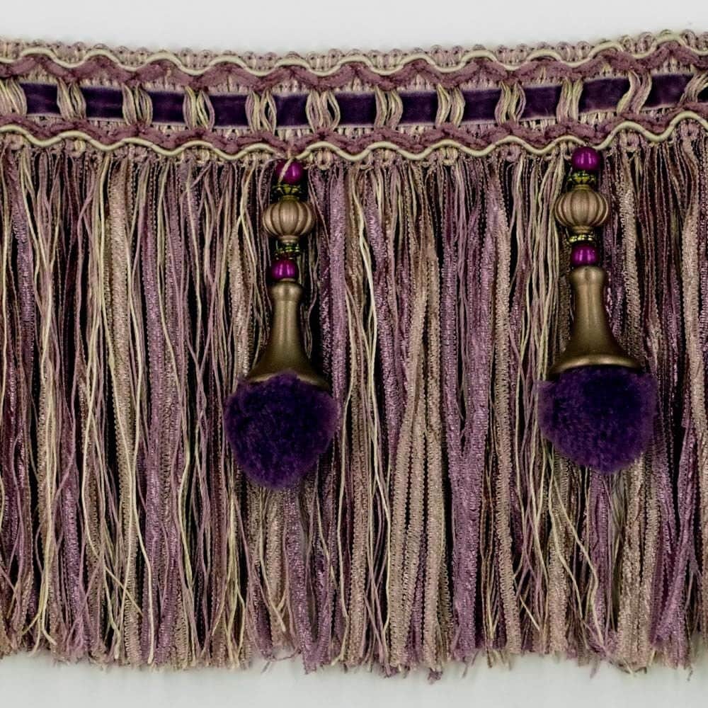 Luxury Exquisite Beaded Tassel Trim Fringe Braid Trimming Pom Etsy UK