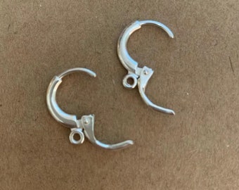 Genuine 925 Sterling Silver Earring Sleepers Wires Hooks Jewellery Findings , ideal for Bespoke Jewellery Findings SE10