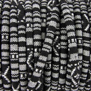 Cotton Rope Black Cloth Ethnic Cord 6mm Jewellery Thread Thong -sold in 1m/2m/3m  ET39