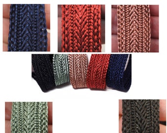 Upholstery Trim, Gimp Braid , 20mm Wide Sold by the Metre , Plain Colours G1