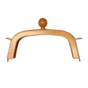 Beech wood magnetic snap bag handles: diy crafting supplies image 1