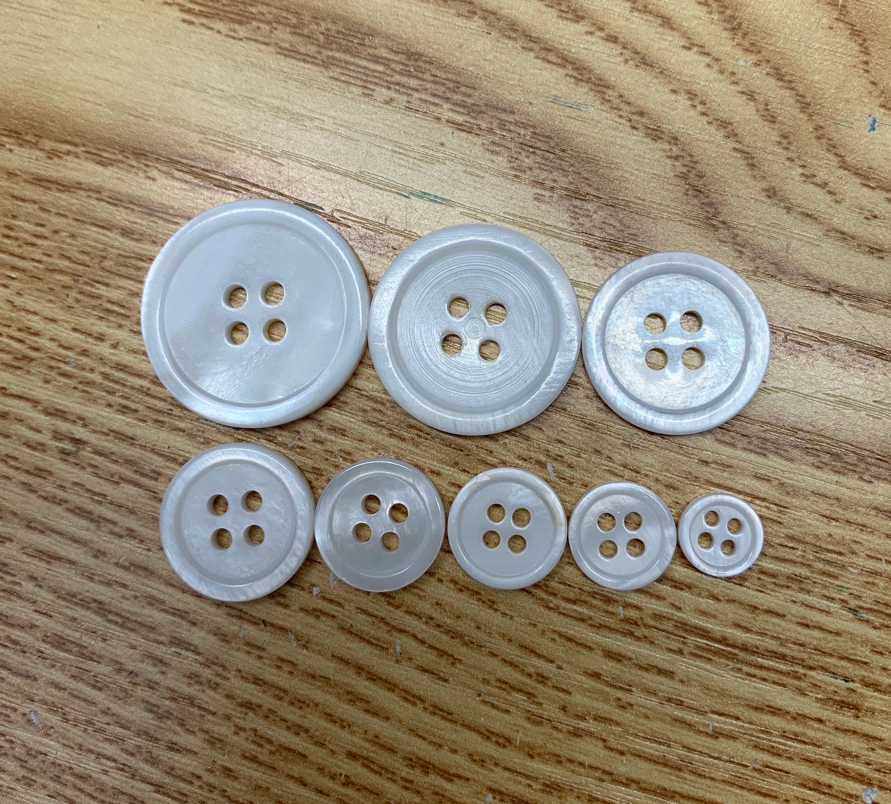 Brown Button 14L Button 4 Hole Round Button Buttons for Craft Heavy Duty Sleeve Buttons Collar Shirt Buttons Pack of 12