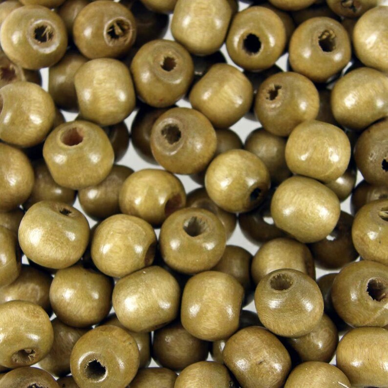 100x Wooden Plum Blossom Flower Beads for Jewelry Making Kids Beading Craft