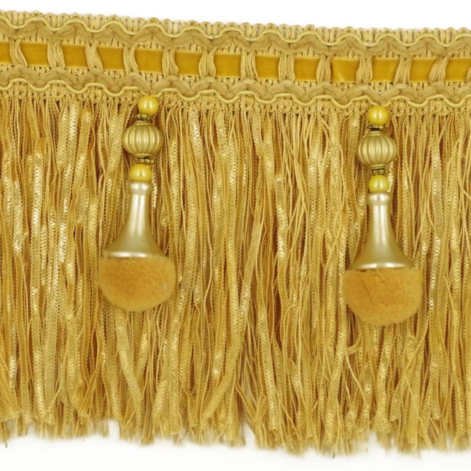 Luxury Exquisite Beaded Tassel Trim Fringe Braid Trimming Pom Etsy UK