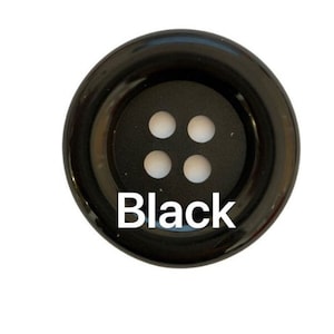 Giant BLACK Buttons, Super Extra Large Plastic Buttons 6.5cm