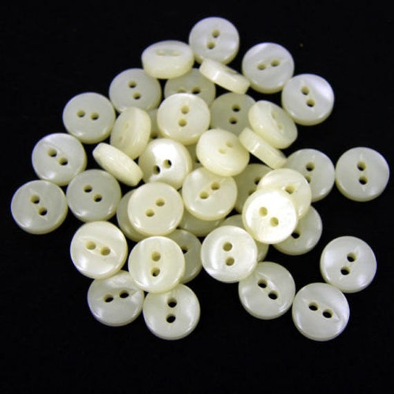 12mm Black Baby Fisheye Buttons x 25