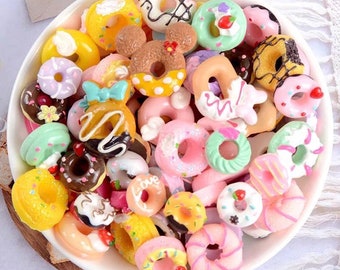 Mix Fake Food Sweets  Donuts, sweet treats,  Cabochon  Select amount from the menu CB18