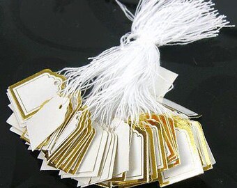 100 Pack - 1\" X 1/2\" Kraft Gift Marking Tags Price Labels...