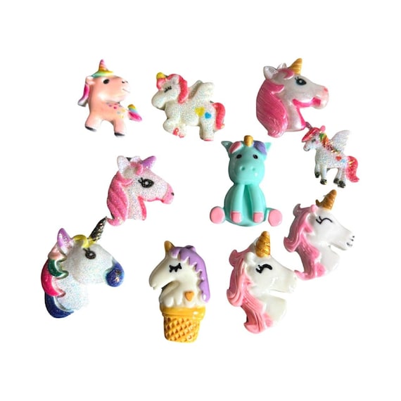 Cabujon Variados De Rina ABS Para Manualidad, Mold Variados De Color De Unicornio