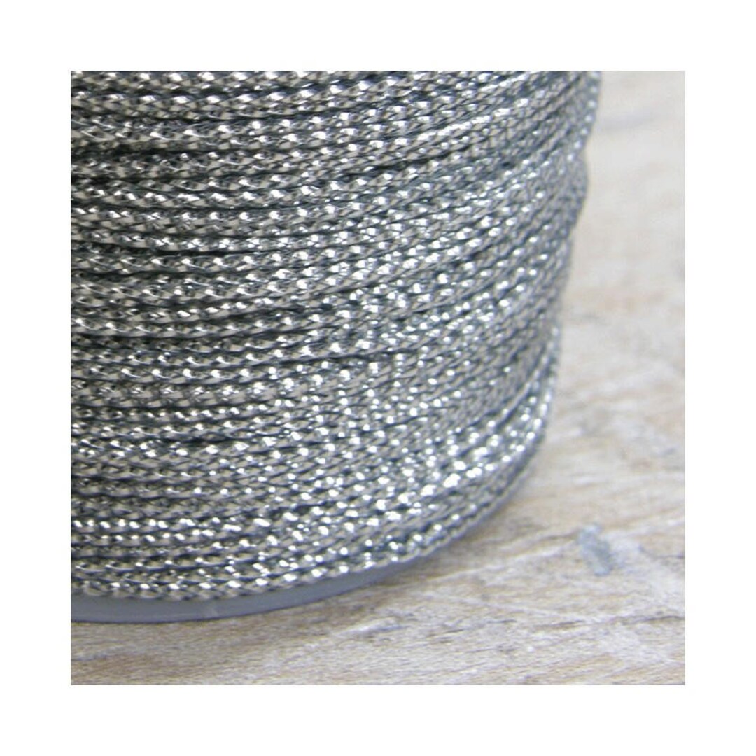 Rayon Macrame Silver Metallic Braided Rayon Cord: 0.8mm, 80m Macrame Craft Thread - Etsy