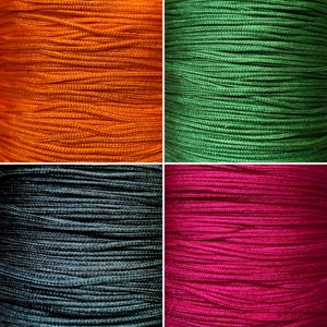 10m Braided Nylon Knotting Cord: 1mm Shamballa Bracelet Thread
