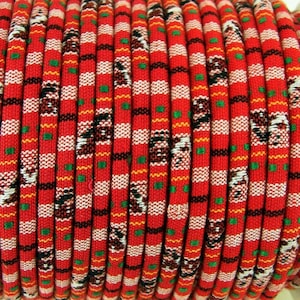 2m Red Ethnic cotton Rope Cloth Ethnic Cord 4mm Jewellery Thread Thong ET35