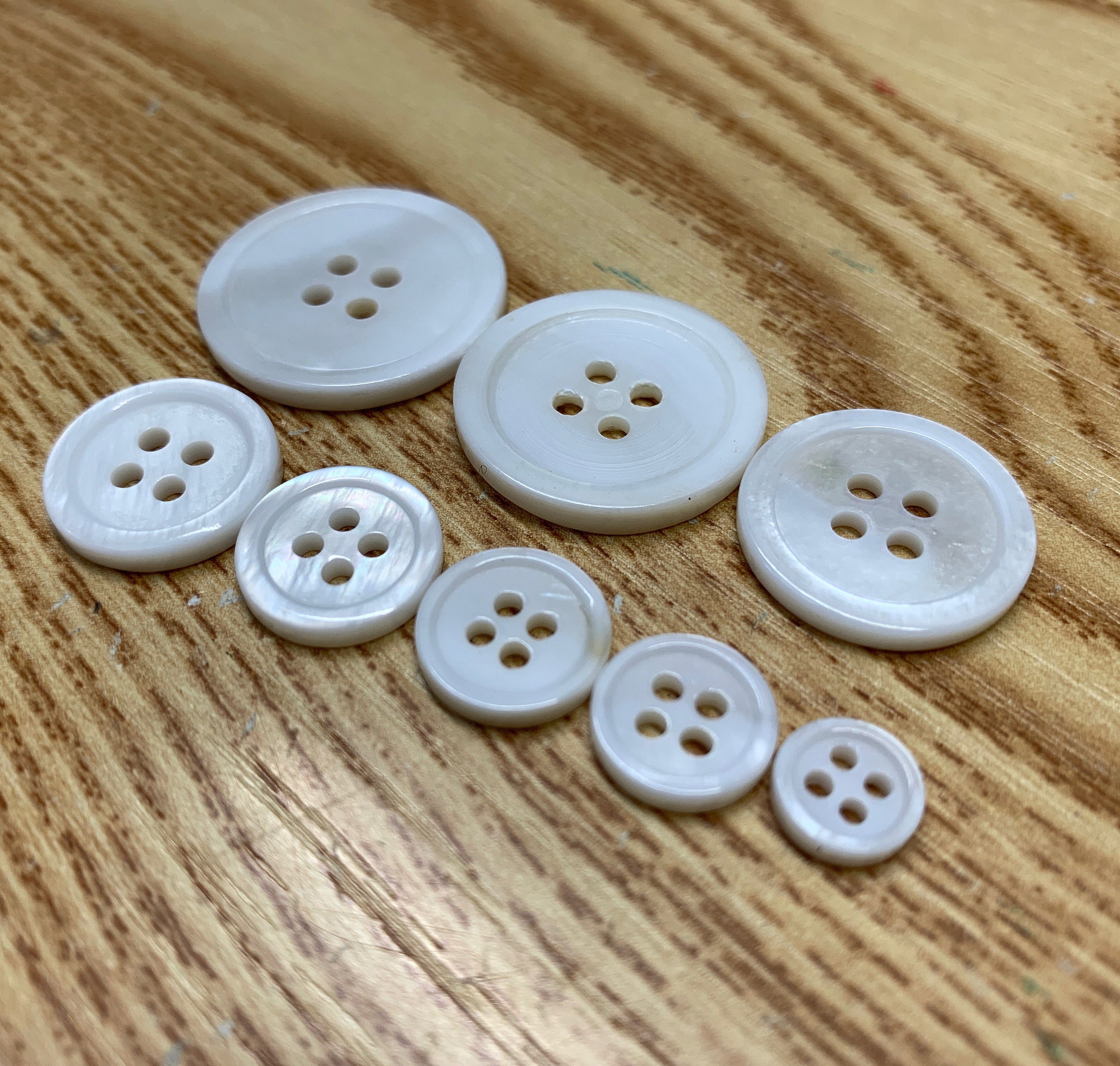 White Sewing Buttons 