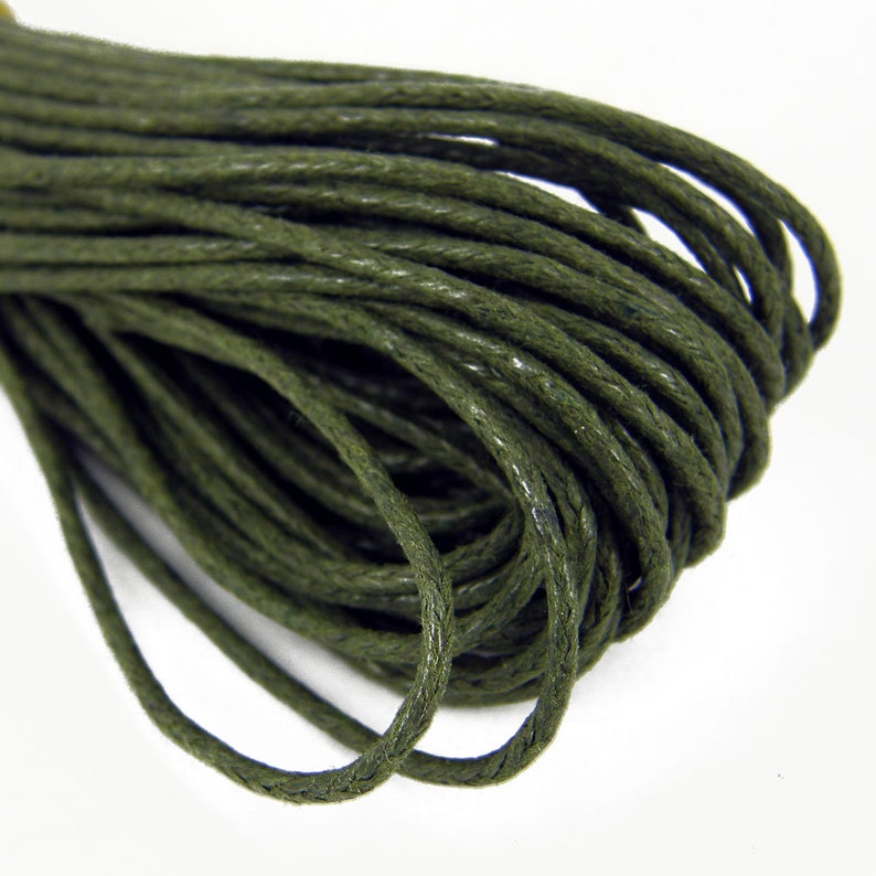 Waxed Cotton Jewellery Cord Thonging for Necklace bracelet Etsy