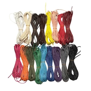 Waxed Cotton Jewellery Cord, Crafting ,  Thong,  Necklace Cord x 10m Length supplied, 2mm