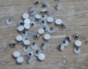 100pcs flatback resin charms wiggly eyes for crafts DIY crafts eyeballs