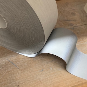 Silver Reflective tape,  5 cm wide, Sew On, High Vis, visibility material, sold in various lengths, Safety night tape