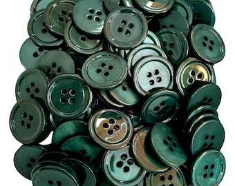 Jade Green Mother of Pearl Shell Buttons: Bespoke Suit Set