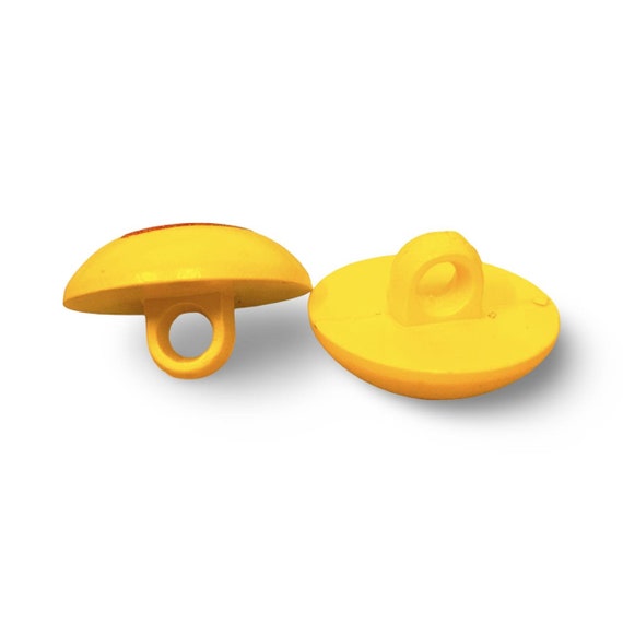 Shanked Button - Yellow Duck: 14mm Shanked Button - Yellow Duck: 14mm