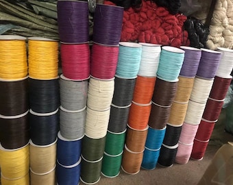 Waxed Cotton Cord: 1mm Jewelry Thonging, 10m Length