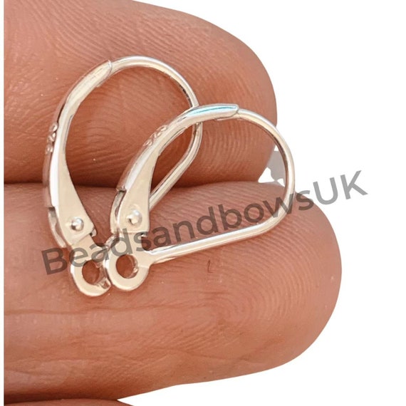 Genuine 925 Sterling Silver Earring Wires, Hooks , Ideal for Bespoke  Jewellery Findings S18 -  Canada