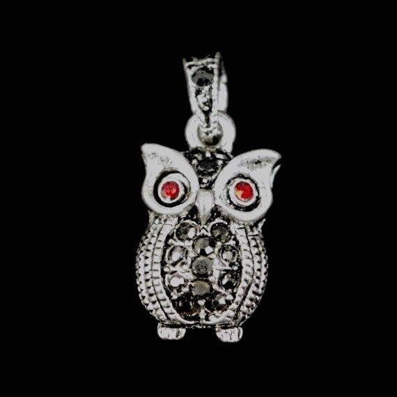 5 x Rhinestone Elephant Ruby Charms Antique Silver Alloy Pendant Bracelet CH33