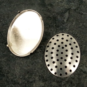 Oval New Brooch Backs Bar Pins, Safety Catch,  Circles 30mm BR22, Choose Quantity