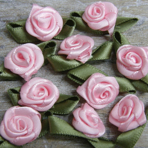 Boutons de roses roses Décorations pour cartes de mariage Cartes de boutons de roses Couture artisanale 25 50 100 500