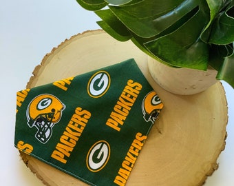 Dog Bandana | Green Bay Packers | Wisconsin Sports | Matching Scrunchie Add On | Match Your Dog