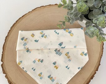Dog Bandana and Scrunchie | Snowdrift Magic | Match Your Dog